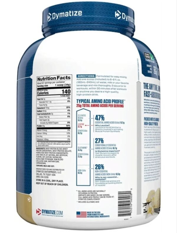 Elite 100% Whey 5 Lb - Image 2