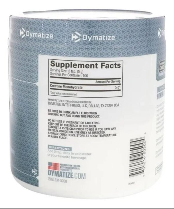 Creatina Dymatize 500 gr - Image 2